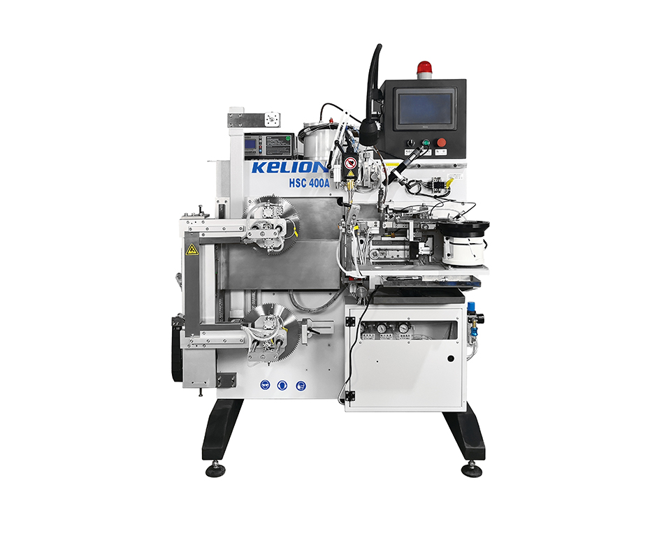 HSC 400A CNC automatic brazing machine with wire solder(with robot