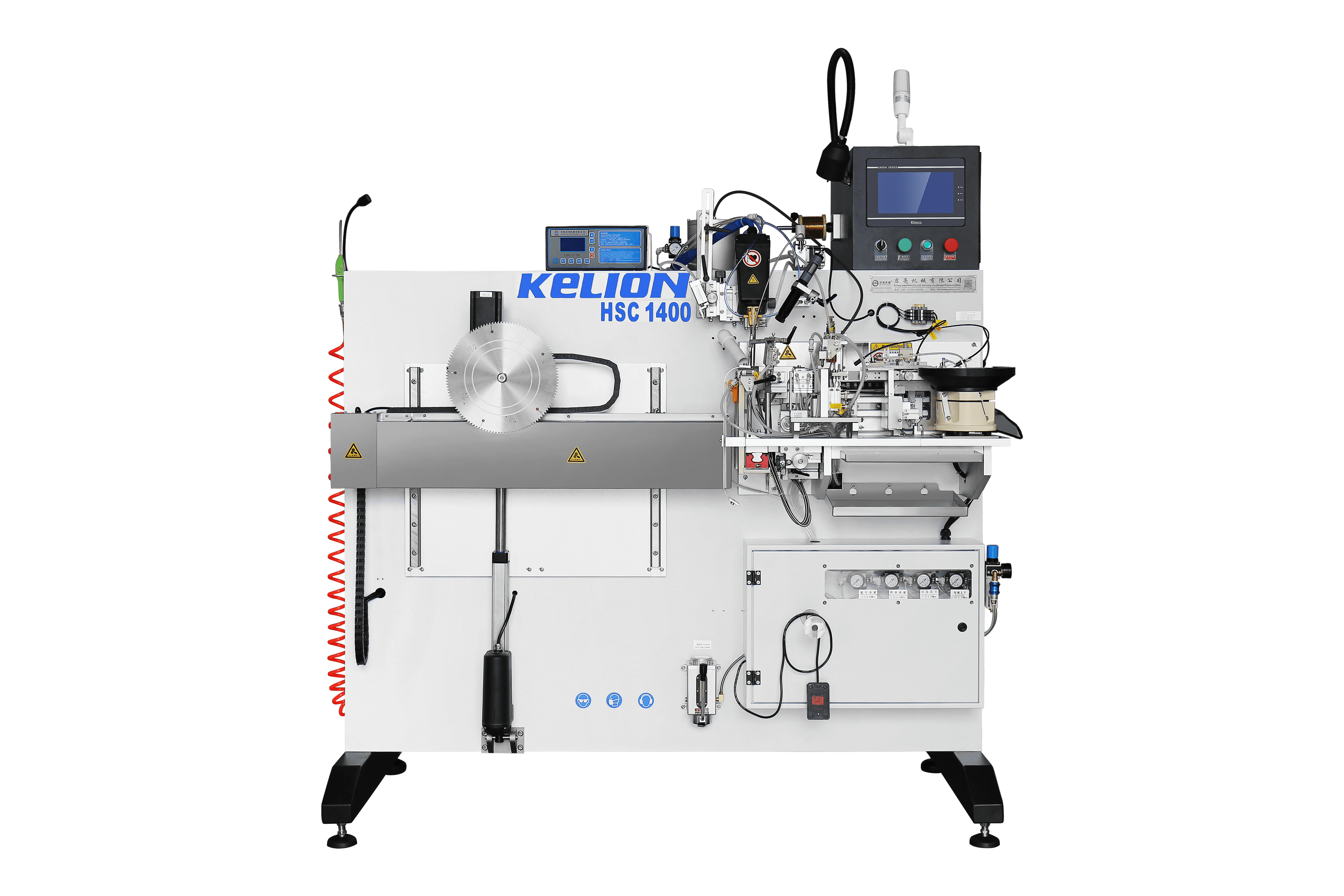 CNC automatic brazing machine with welding wire and strip solder kelion